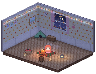 Ember's pixel room