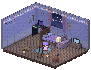 Luna's pixel room