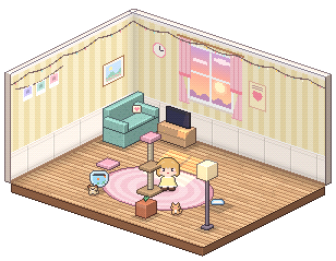Milo's pixel room