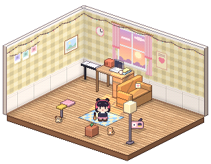 Mochi's pixel room