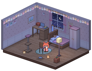 Sora's pixel room
